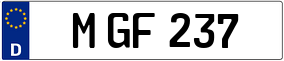 Trailer License Plate